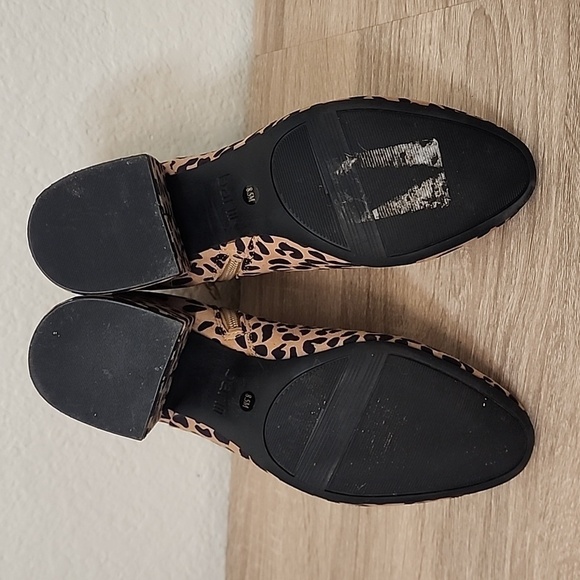 Bar III Gatlin Leopard Print Ankle Booties - Picture 6 of 14